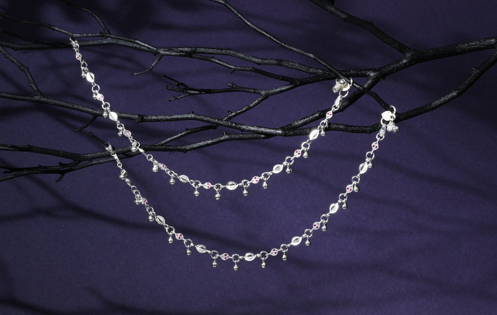 Marquise Ruby Stone Payal