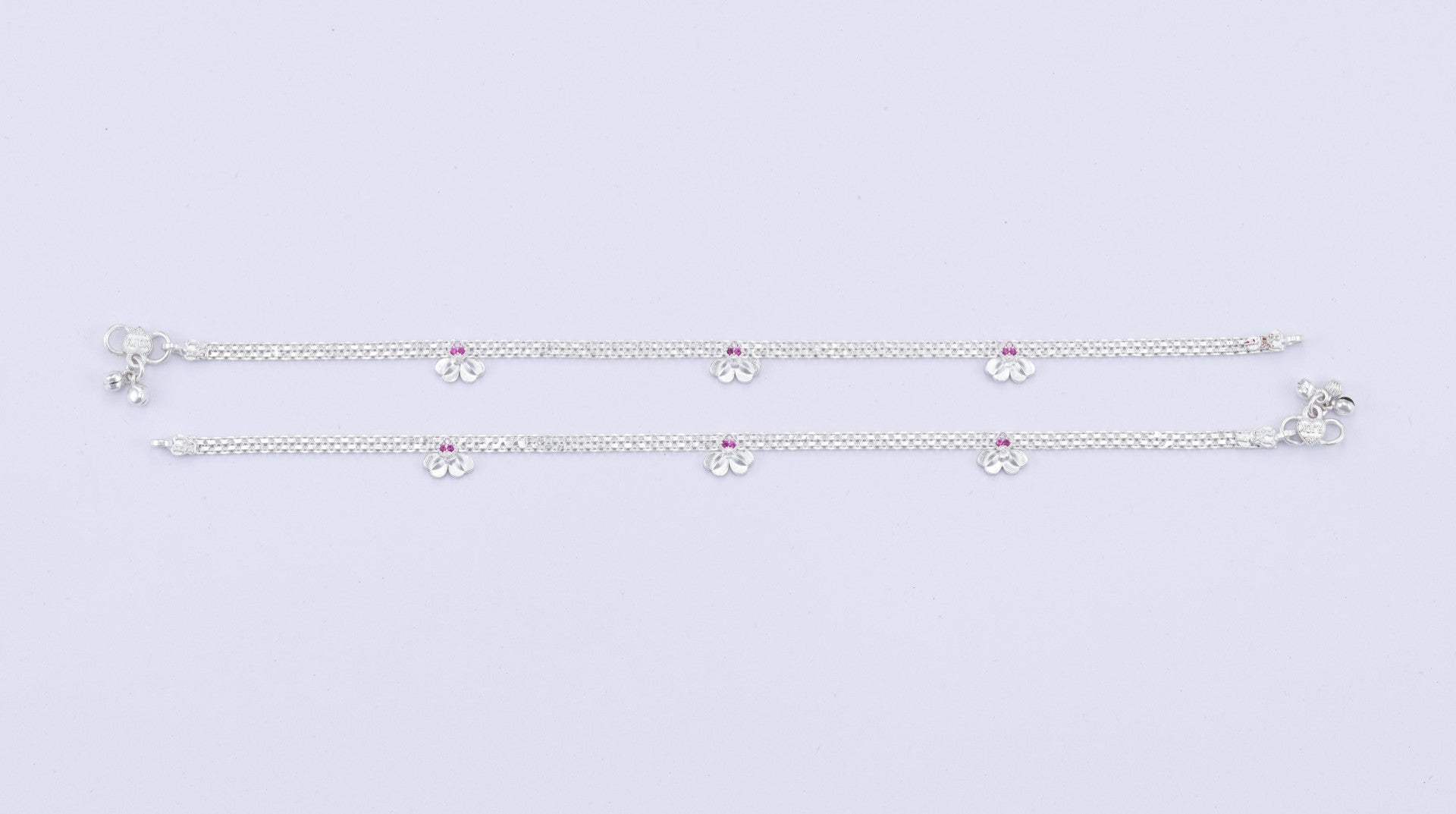 Pink Stone Flower Base Payal