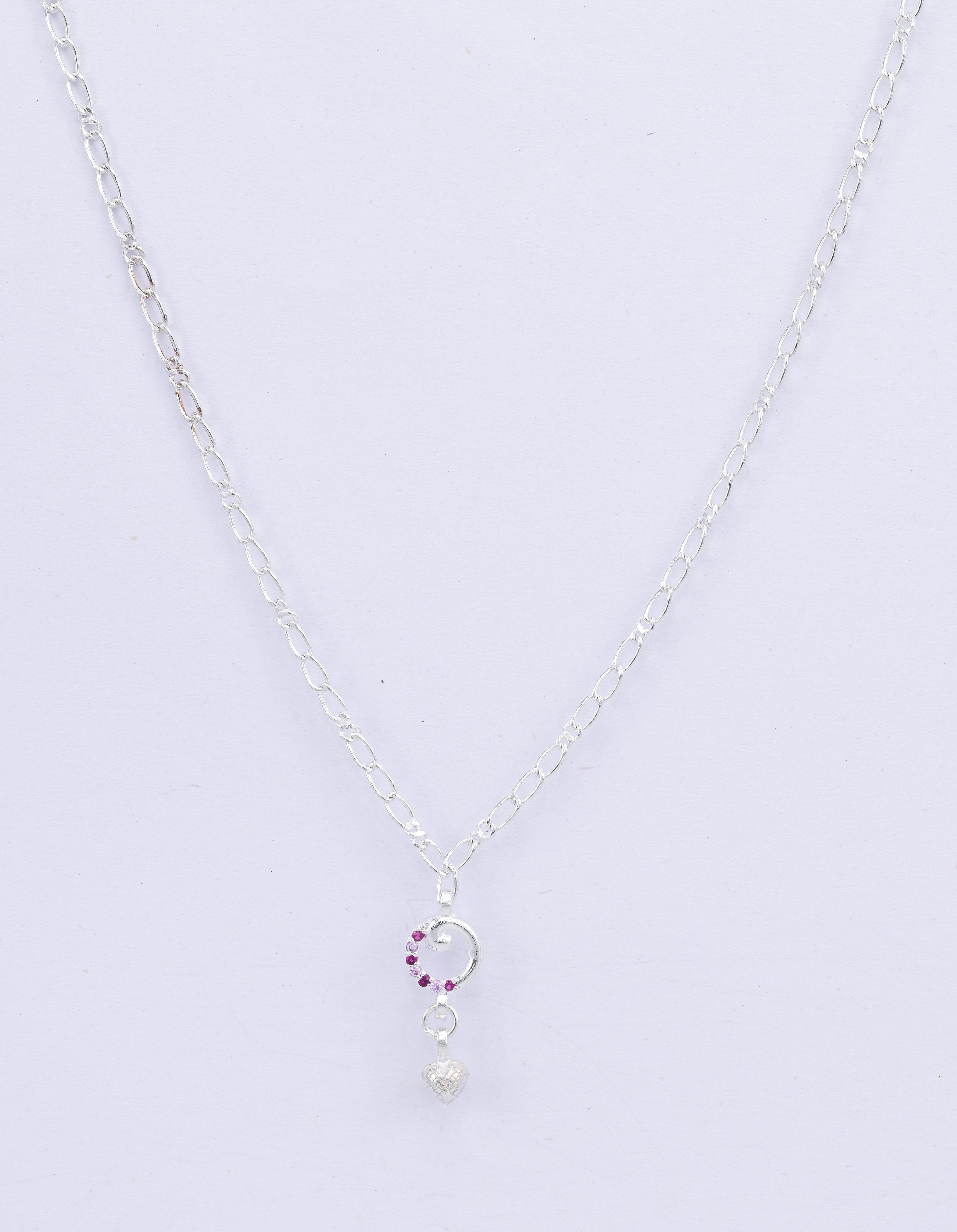 Heart Drop Spiral Pendant