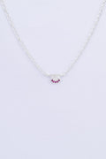 Magenta Fan Shaped Pendant